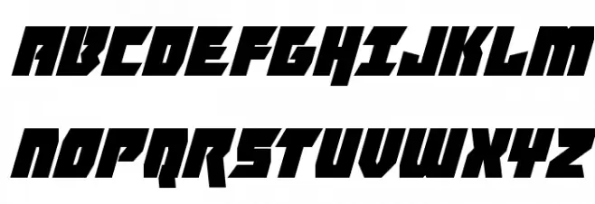 Furiosa Super-Italic Caratteri MAIUSCOLE
