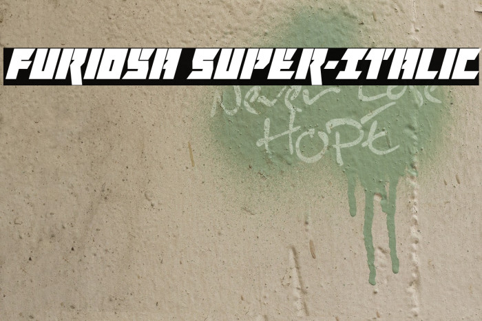 Furiosa Super-Italic Font examples