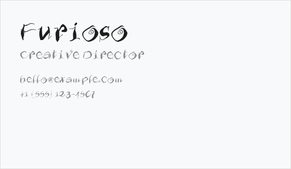 Furioso Business Card