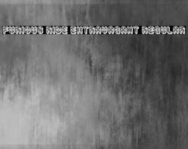 Furious Ride Extravagant Regular خط examples
