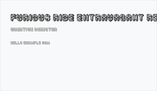 Furious Ride Extravagant Regular Business Card