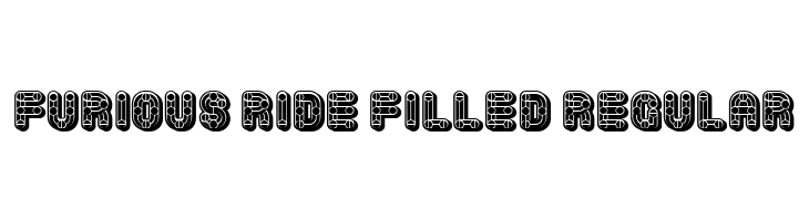 Furious Ride Filled Regular Font