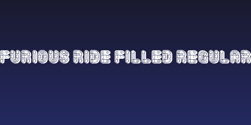 Furious Ride Filled Regular Social Header