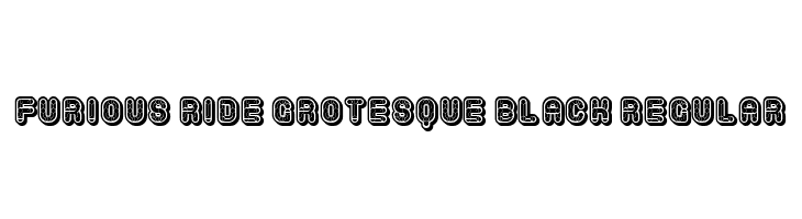 Furious Ride Grotesque Black Regular لخطوط تنزيل