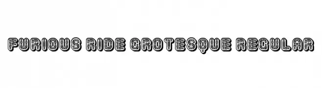 Furious Ride Grotesque Regular  تنزيل الخطوط