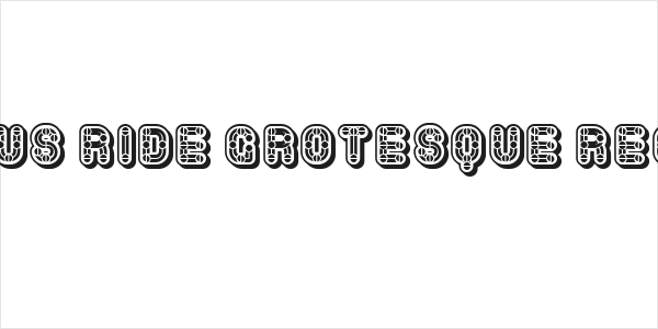 Furious Ride Grotesque Regular Logo