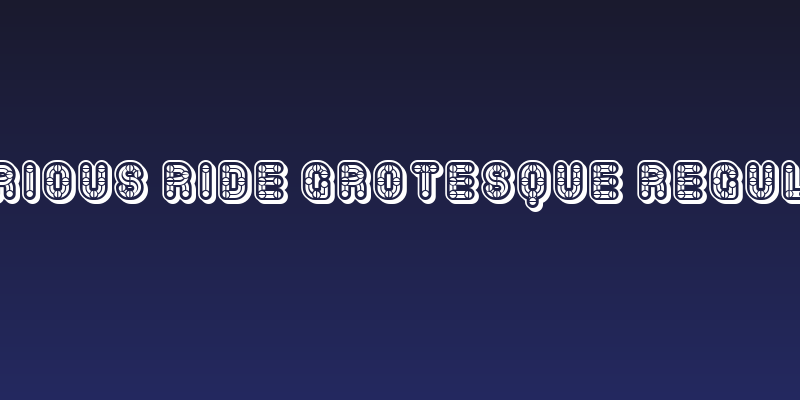 Furious Ride Grotesque Regular Social Header