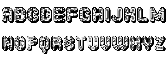 Furious Ride Hollow Regular Font OTHER CHARS