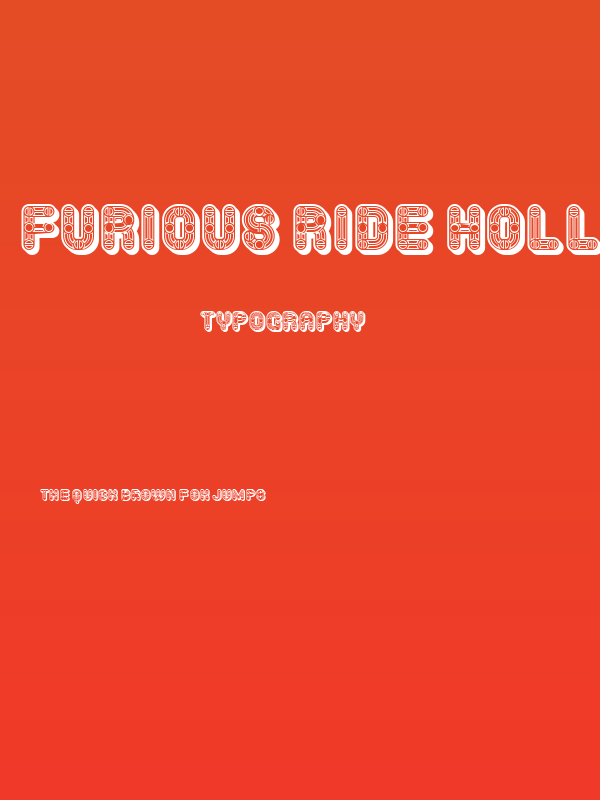 Furious Ride Hollow Regular Poster