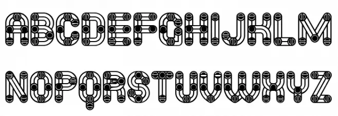 Furious Ride Linear Regular Schriftart Groß