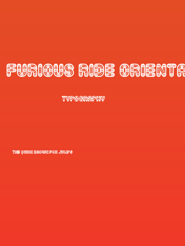 Furious Ride Oriental Book Fat Regular Poster