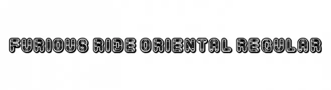 Furious Ride Oriental Regular  Fuentes Gratis Descargar