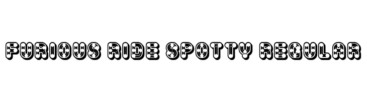 Furious Ride Spotty Regular Fonte