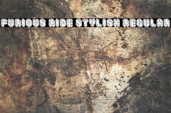 Furious Ride Stylish Regular Fonte examples