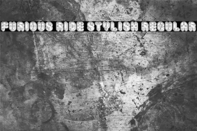 Furious Ride Stylish Regular Font examples