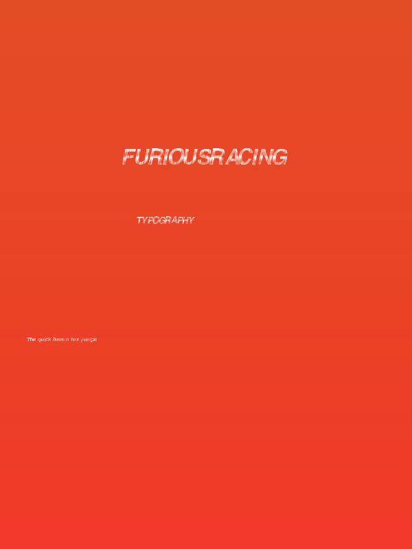 FuriousRacing Poster