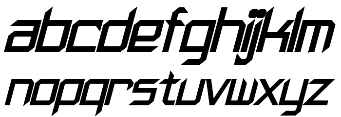 Furmanite Bold Italic Font LOWERCASE