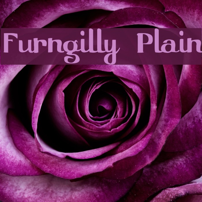 Furngilly Plain Font examples