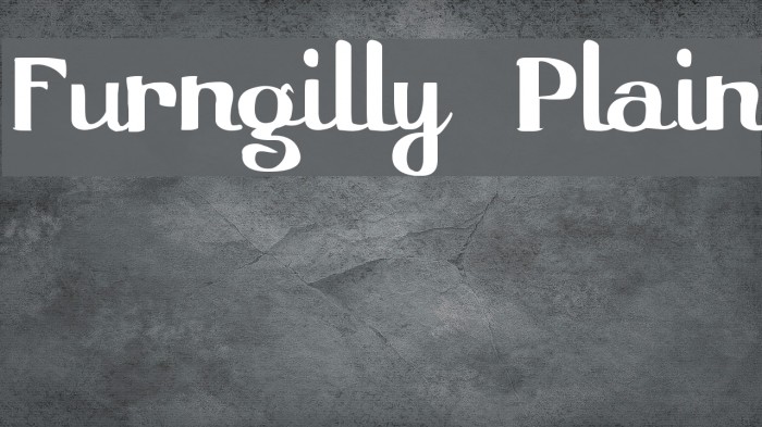 Furngilly Plain Font examples