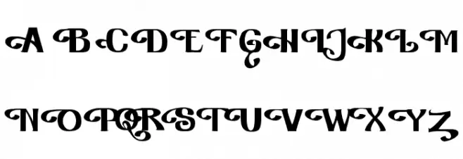 Furngilly Simplified Шрифта ВЕРХНИЙ