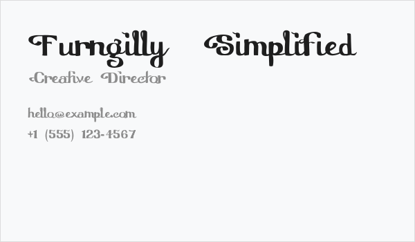 Furngilly  Simplified Business Card