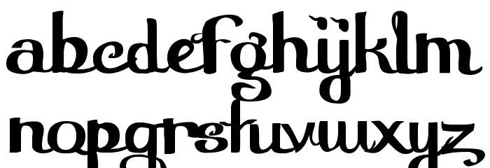 Furngilly Simplified Font LOWERCASE