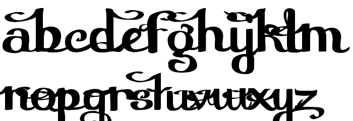 Furngilly Font LOWERCASE