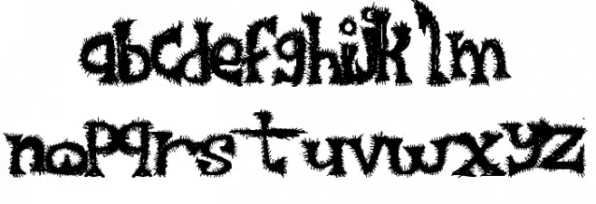 FurrySack خط أحرف صغيرة