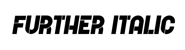 Further Italic  font caratteri gratis