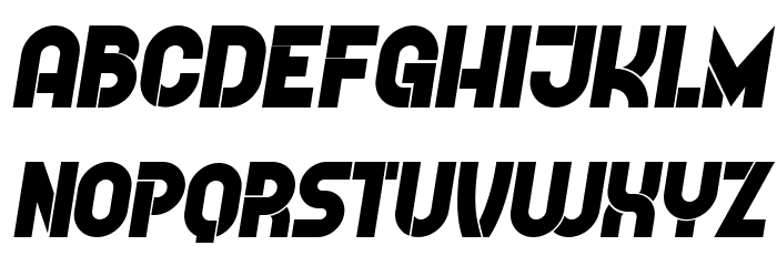 Further Italic Font LOWERCASE