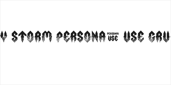 Fury Storm Personal Use Grunge Logo