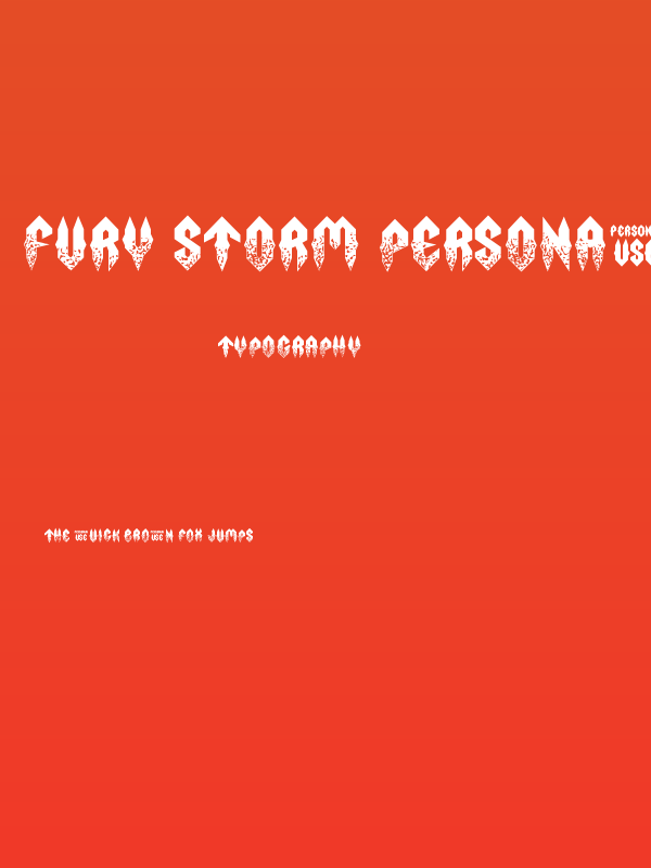 Fury Storm Personal Use Grunge Poster