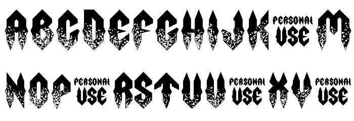 Fury Storm Personal Use Grunge Font LOWERCASE