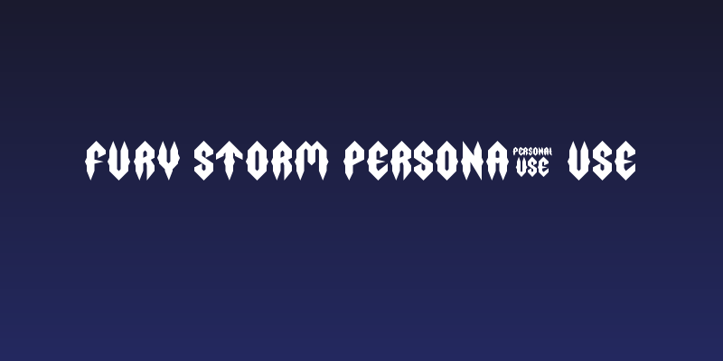 Fury Storm Personal Use Social Header