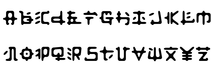 Fusaka Font LOWERCASE