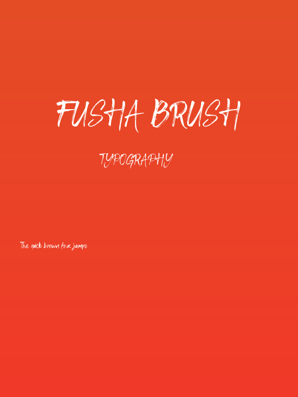 Fusha Brush Poster