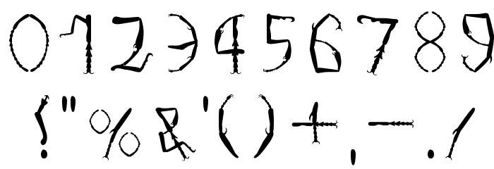 Fushi RegularE Font OTHER CHARS