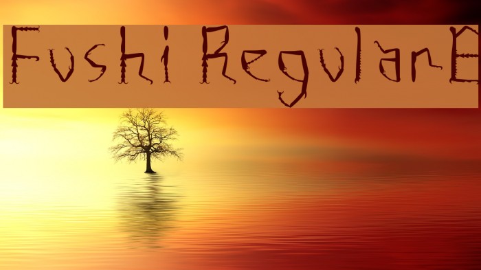 Fushi RegularE Font examples