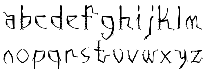 Fushi RegularE Font LOWERCASE