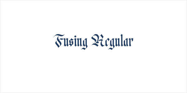 Fusing Regular Logo