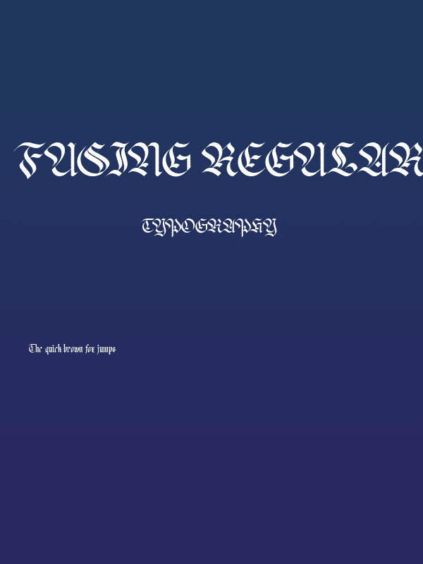 Fusing Regular Poster