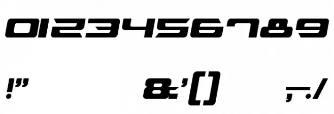 Fusion Italic Font OTHER CHARS