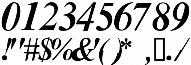 Fusion Italic Font OTHER CHARS