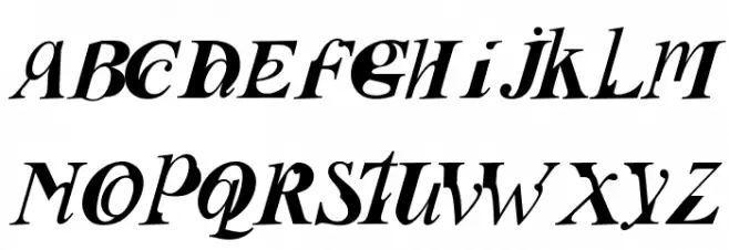 Fusion Italic फ़ॉन्ट अपरकेस