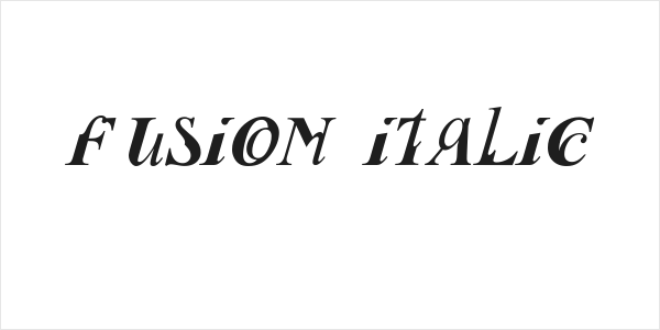 Fusion Italic Logo