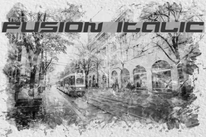 Fusion Italic Font examples