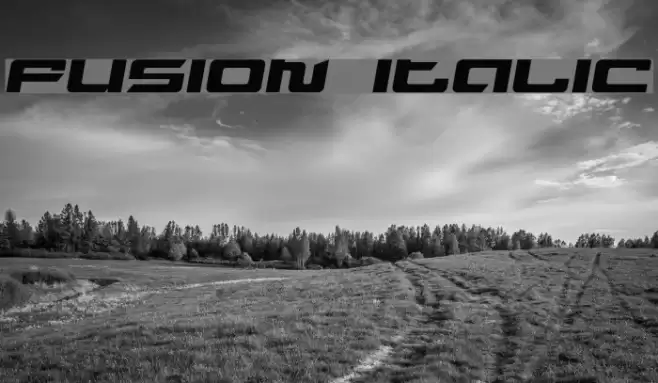 Fusion Italic Font examples