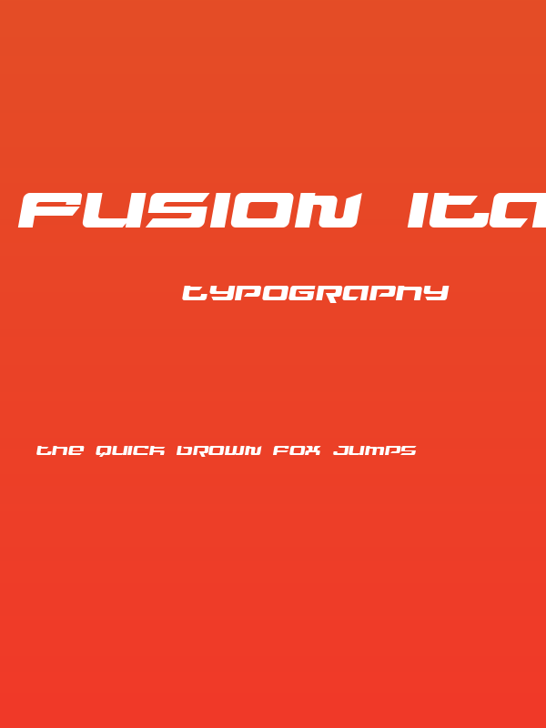 Fusion Italic Poster