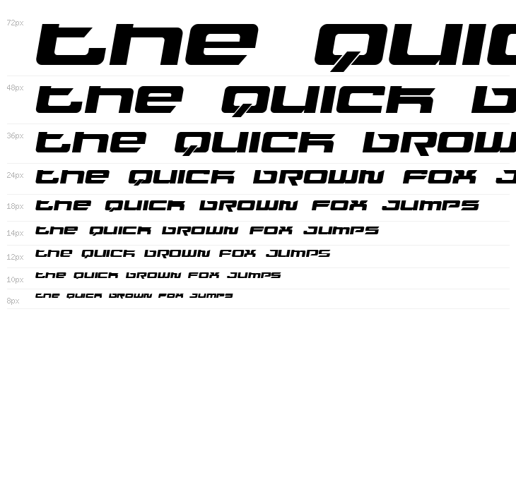 Fusion Italic Waterfall