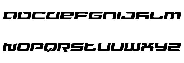 Fusion Italic Font LOWERCASE
